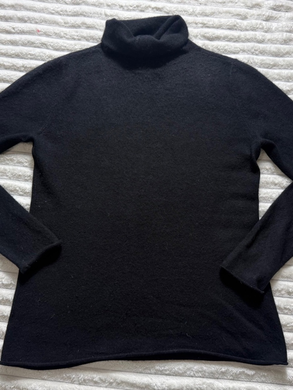 Halogen Black Cashmere Turtleneck Pullover Sweater Long Sleeve Women